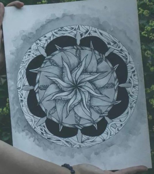 Mandala in grey