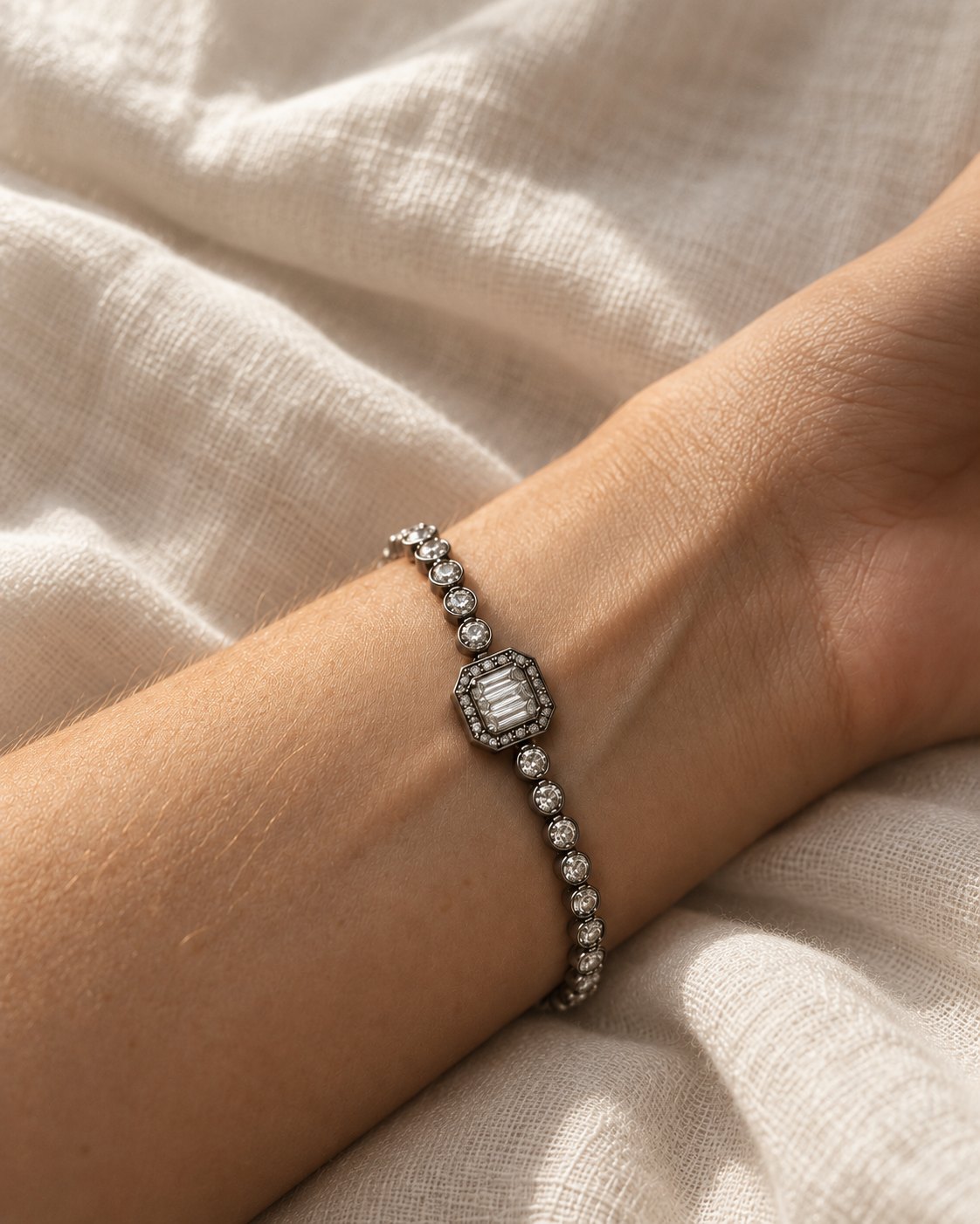 What held me: INTERIM bracelet on the wrist